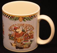 Sakura Debbie Mumm WOODLAND SANTA Birdhouse Sakura Coffee Mug